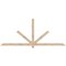 Ekena Millwork Kennewick Smooth Timber Gable Bracket, Douglas Fir, 96"W x 40"H x 1 1/2"D x 3 1/2"F, 10/12 Pitch GBW096X40X0204KEN00SDF - alternate 1